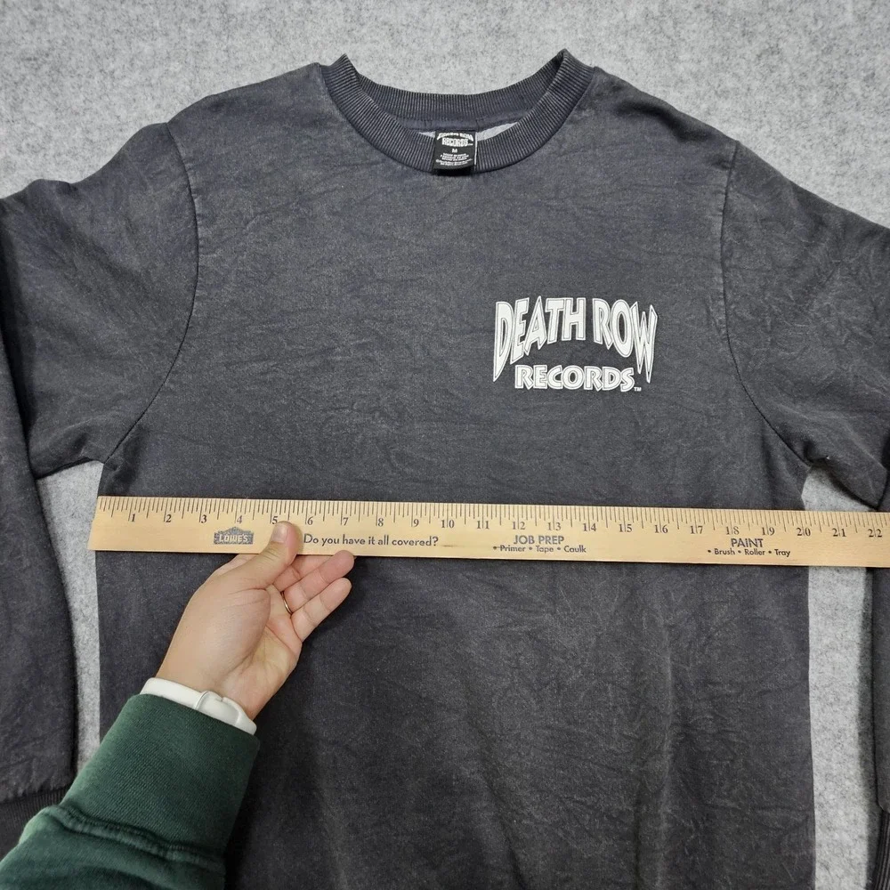 Death Row Records Doberman Dog Black Cotton Blend Men's Sweater Medium‎